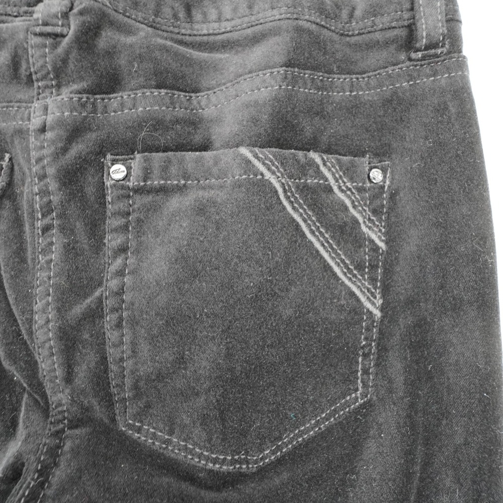 White House Black Market Womens Velvet Jeans Sz 00 Black Bootcut Western Glam - Picture 3 of 14